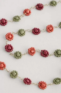 Polyantha Floral Bead Necklace