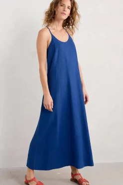 River Fowey Sleeveless Linen Dress
