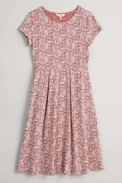 Riviera Fit-And-Flare Jersey Dress