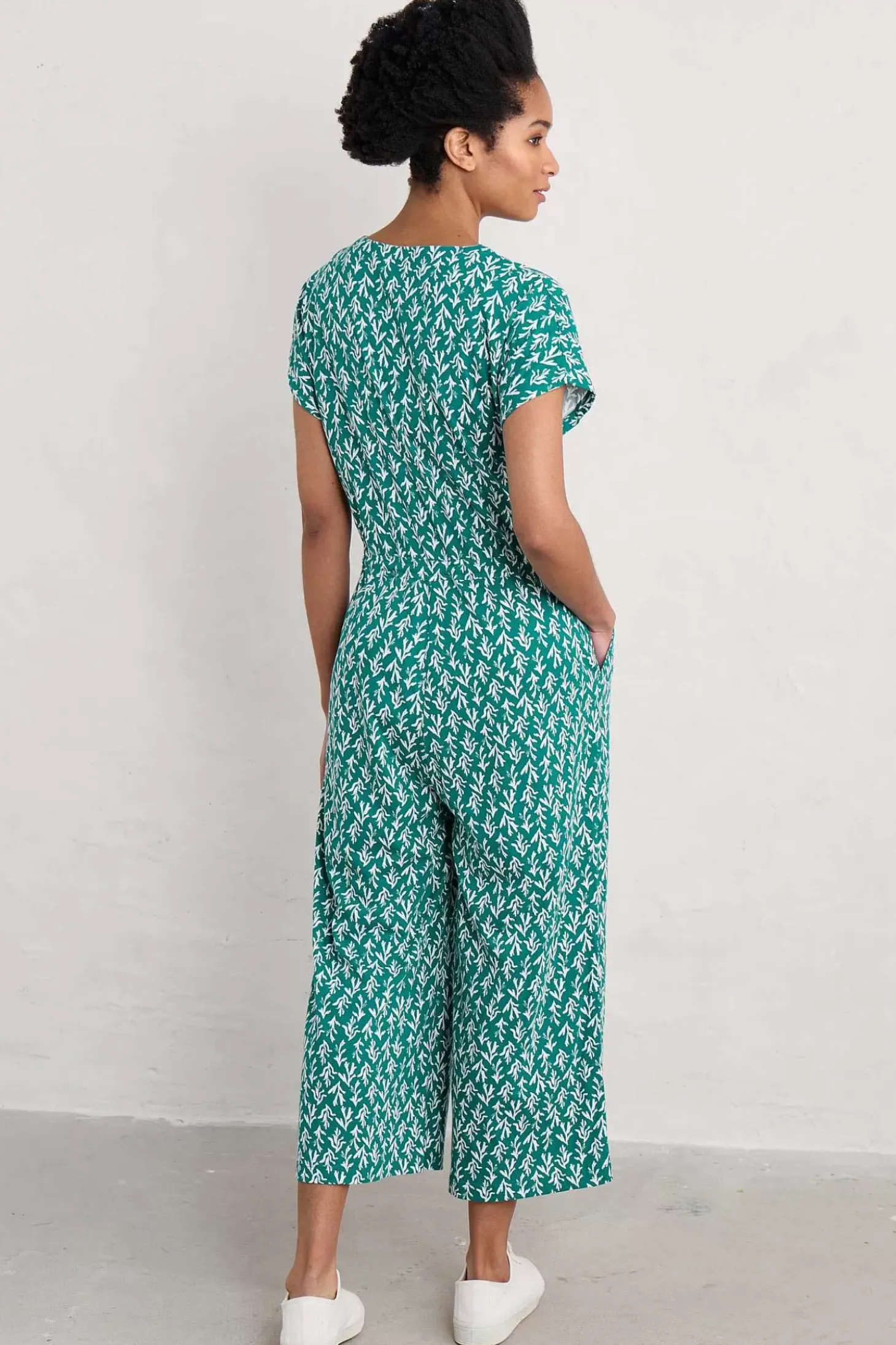 Rose Trellis Wide Leg Jumpsuit