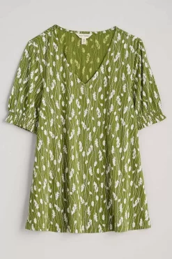 Rosehip V-Neck Jersey Top