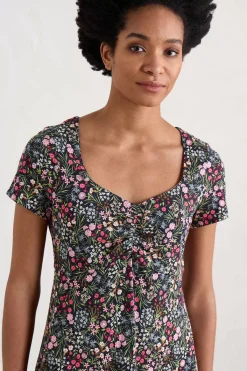 Secret Cove Empire Line Midi Dress