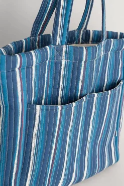 Singing Water Quilted Tote Bag