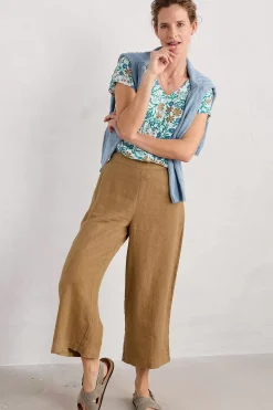 Studio Glass V-Neck Jersey Top