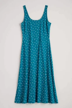 Sun Gleam Jersey Midi Dress