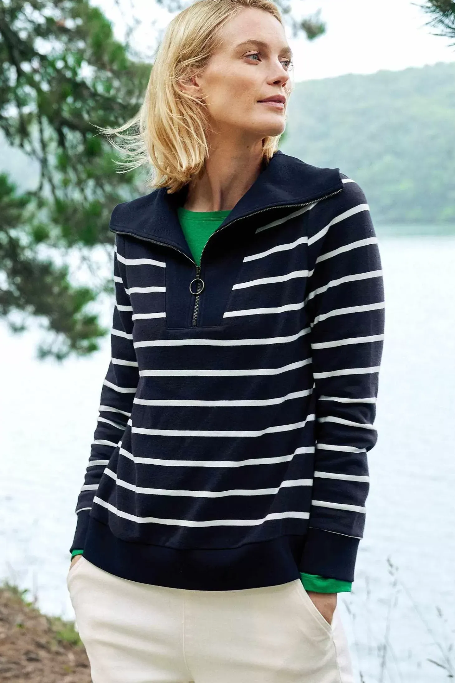 Tideline Collared Sweatshirt