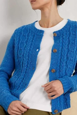 Tressa Merino Blend Cable Knit Cardigan