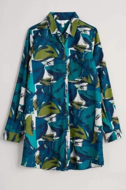 Waterworn Textured Longline Shirt (Gots)