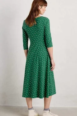 Wild Bouquet 3/4 Sleeve Midi Dress