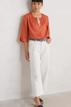 Wild Fennel Button Through Linen Top