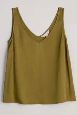Wilder V-Neck Satin Vest