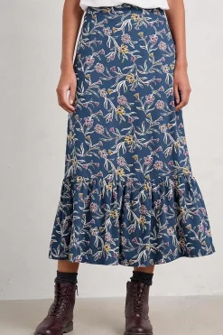 Wildflower Field Tiered Midi Skirt