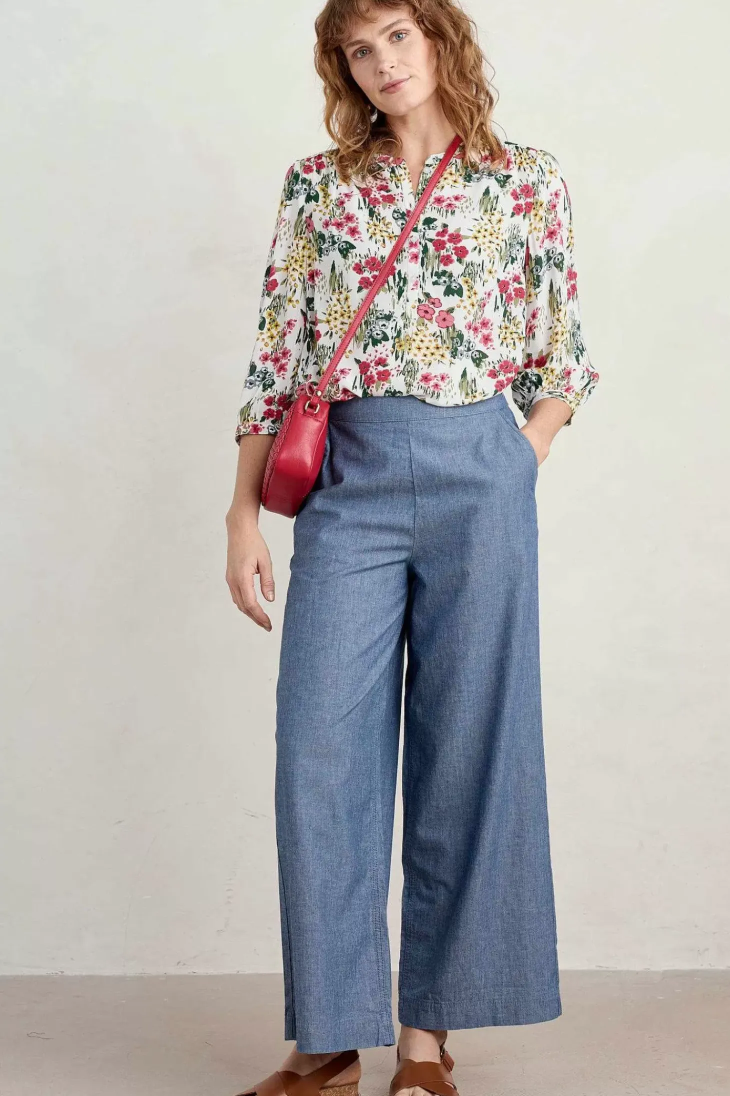 Willow Path 3/4 Sleeve Printed Shirt