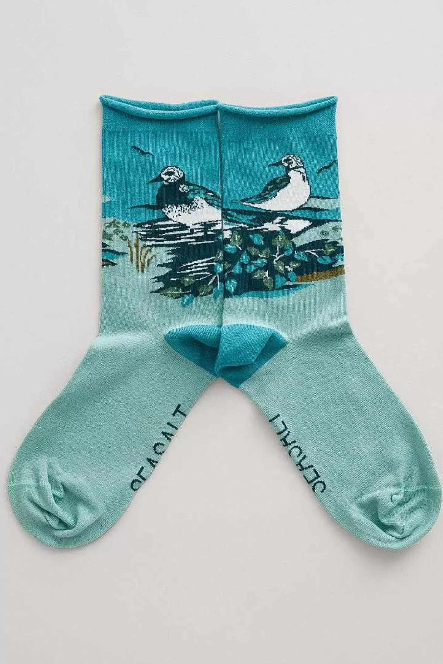 Women's Postcard Organic Cotton Socks