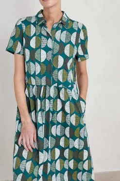 Wood Rush Short Sleeve Jersey Dress